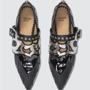 Toga Pulla Panel Ballerina Shoes Size 38